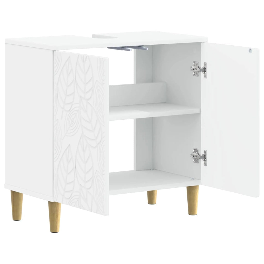 Armadio per Lavabo da Bagno DELFT Bianco 59,5 x 31,5 x 59 cm 897005