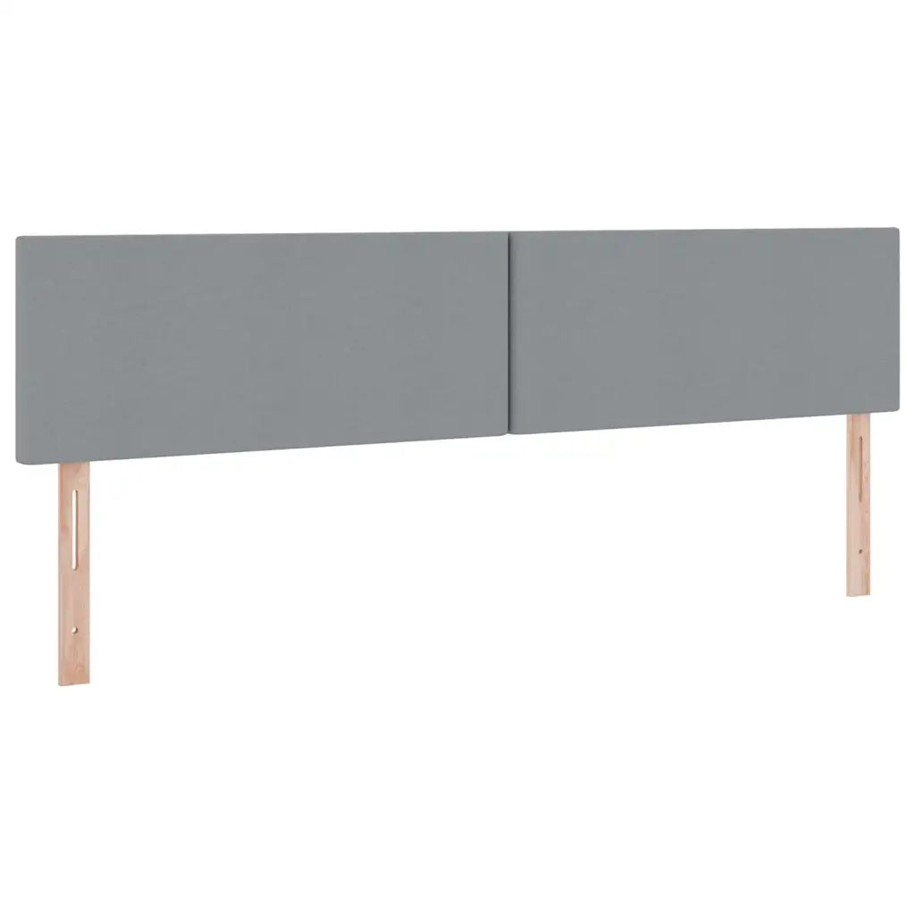 Letto con contenitore LED e materasso Grigio Chiaro