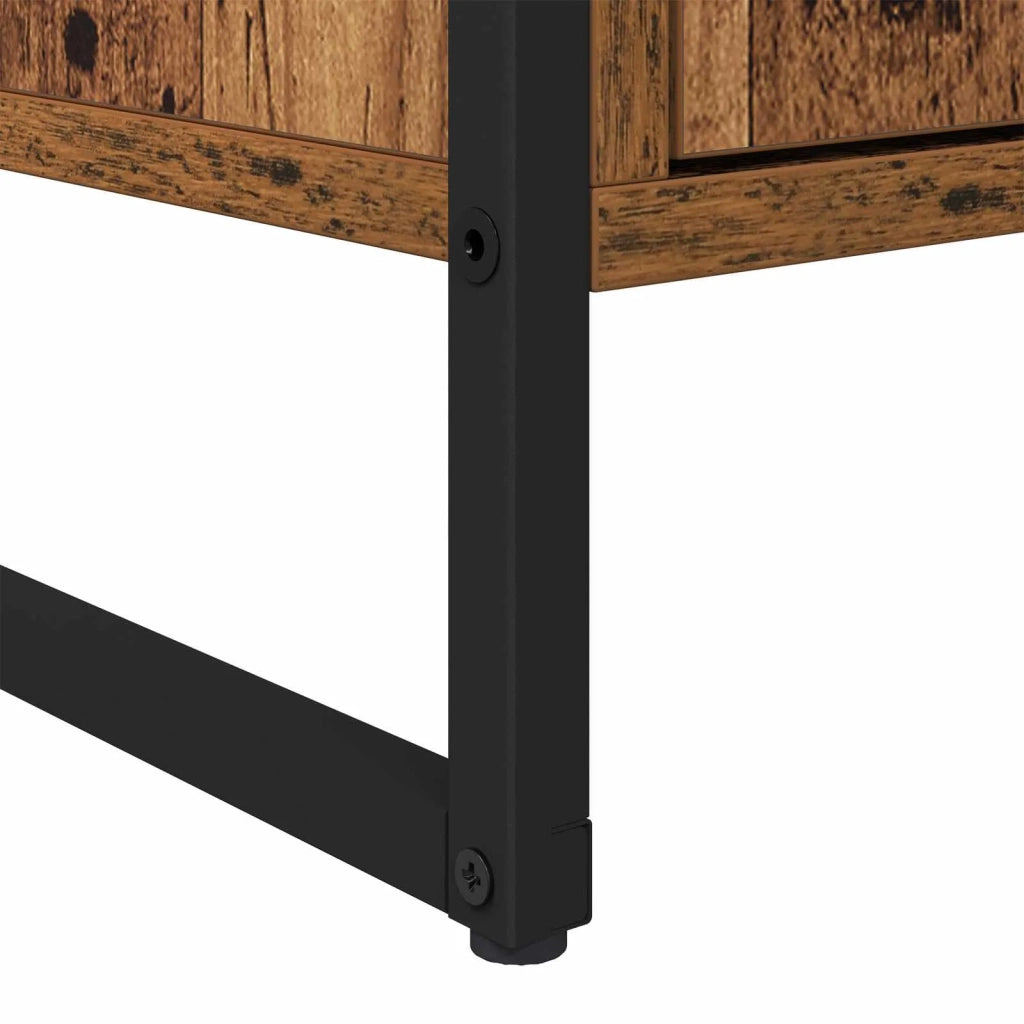 Credenza con cassetto 2 pz | Madia | Buffet da pranzo | Armadio da pranzo Legno vecchio 81 x 36 x 150.5 cm