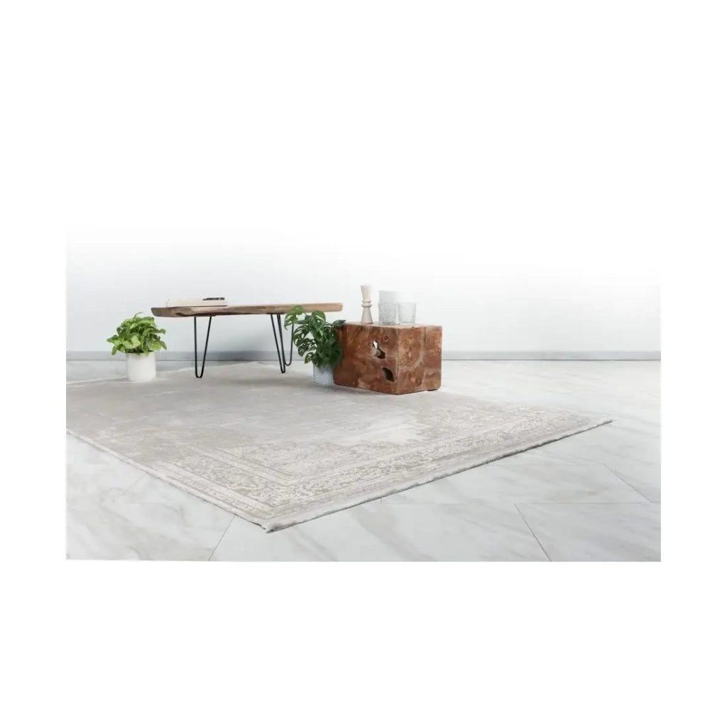 Tappeto 290x200cm, design E209E colore crema - Comfort ed eleganza per il tuo interno.
