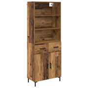 Credenza | Madia | Buffet da pranzo | Armadio da pranzo Legno vecchio 69,5 x 34 x 180 cm Legno multistrato