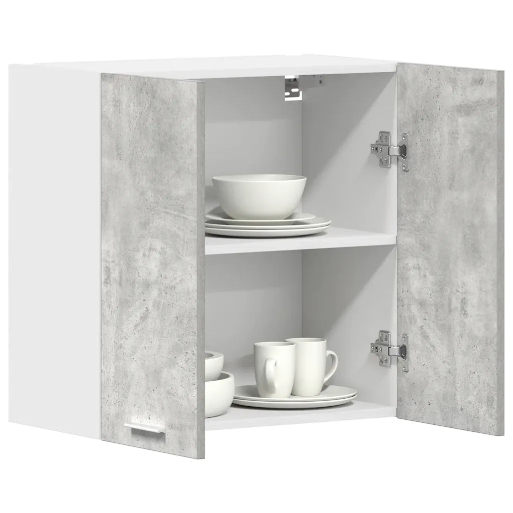 Pensile da Cucina Grigio Cemento 60x31x60 cm Legno Multistrato 861228