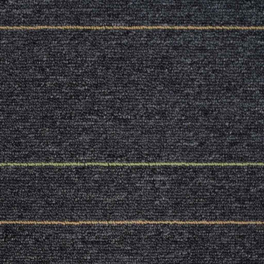 Piastrella per Tappeto Grigio scuro con strisce 50 x 50 cm CFW5355329