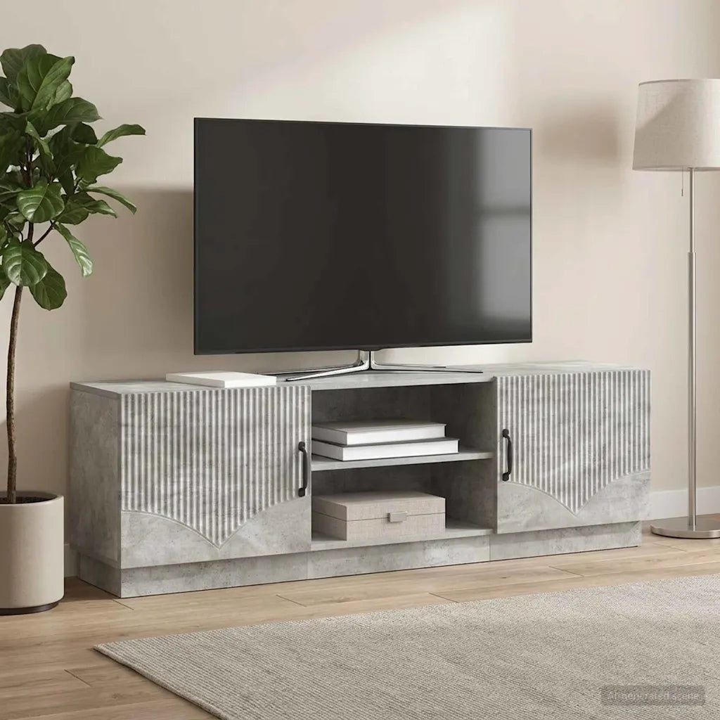 Mobile TV Grigio Cemento 150 x 31 x 47 cm Legno ingegnerizzato 895378