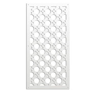 ALADIN - Pannello in PVC traforato - Parasole Misura: 47x94 cm, Colore: bianco