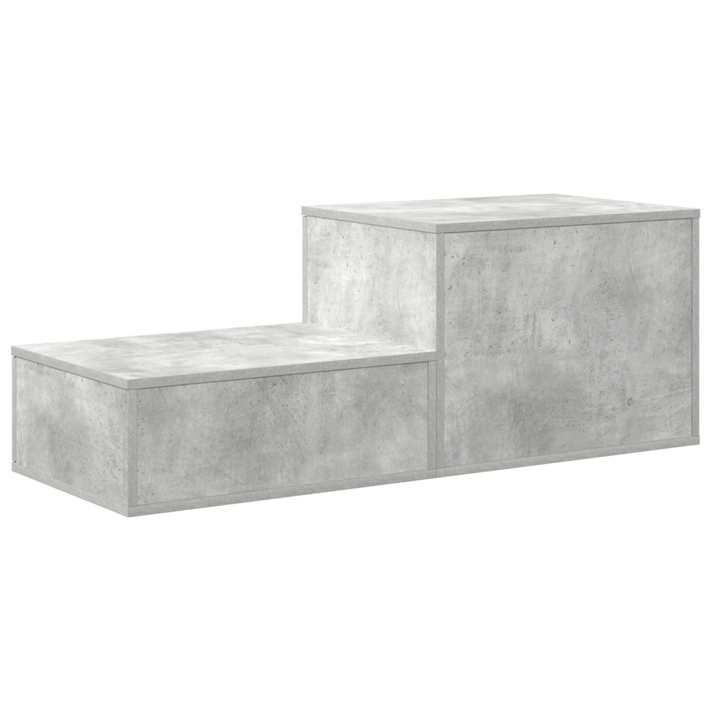 Armadio di Stoccaggio  Grigio Cemento 127x41x40 cm Legno Ingegnerizzato