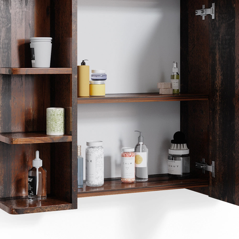 Vicco Specchio contenitore bagno Legno antico 79.6 x 64 cm