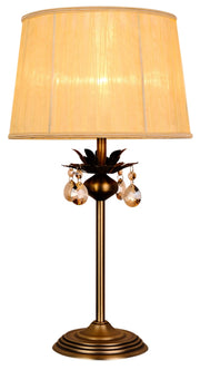 Lampada da tavolo Candellux Adonis ottone ecru E27 55cm