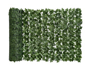 Siepe Artificiale Edera Finta Sempreverde Sintetica Anticaduta Frangivista Frangivento Ringhiera Terrazzo Balcone Giardino diverse Misure - Verde - 1.5x3Mt