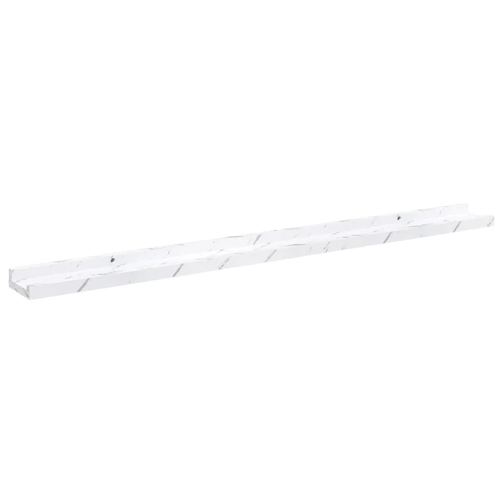 Scaffale da parete 4 pcs Marmo Bianco 100 x 9 x 3 cm