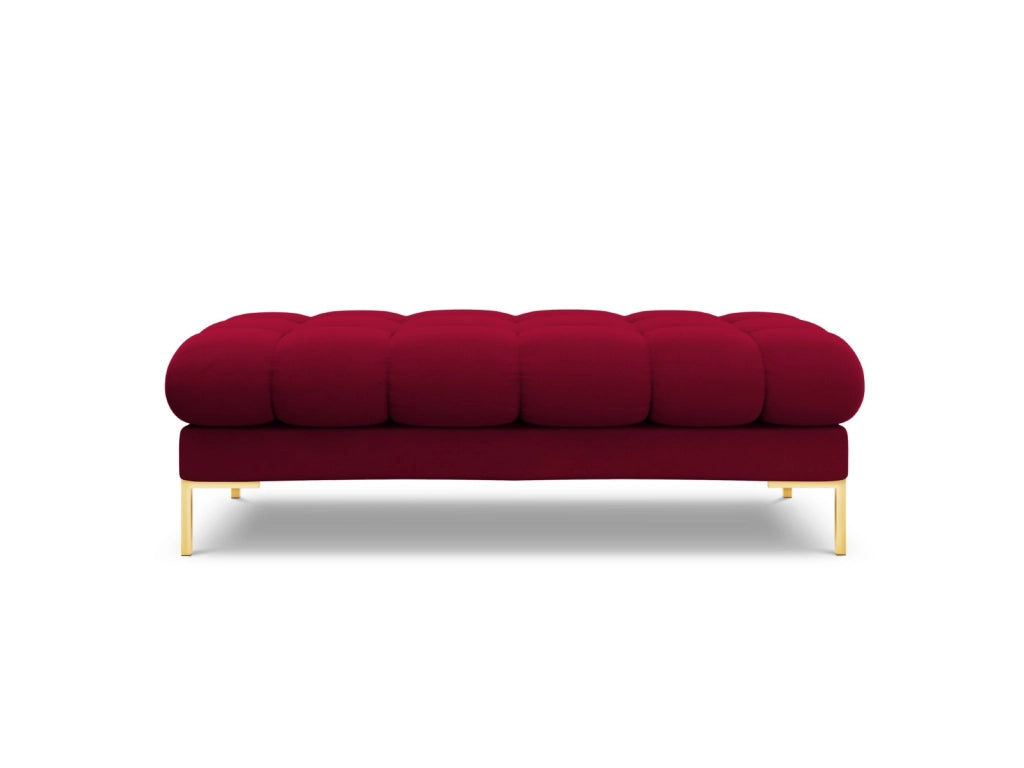 Cosmopolitan Design - Panca "Bali" 2 posti in velluto rosso 