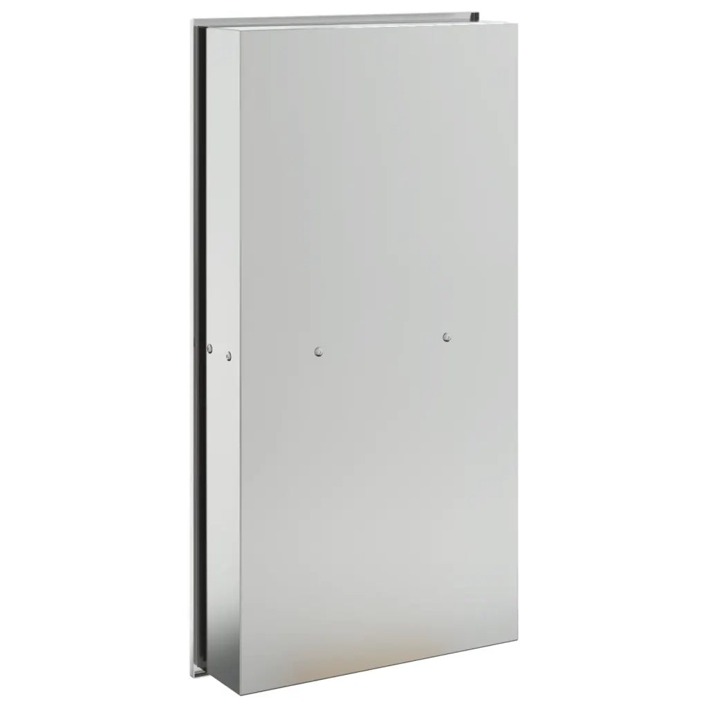 Nicchia per Doccia Argento Spazzolato 32x62x9cm in Acciaio Inox CFW3334366