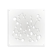 NANOTECH - Pannello in PVC traforato - Parasole Misura: 73x73 cm, Colore: bianco