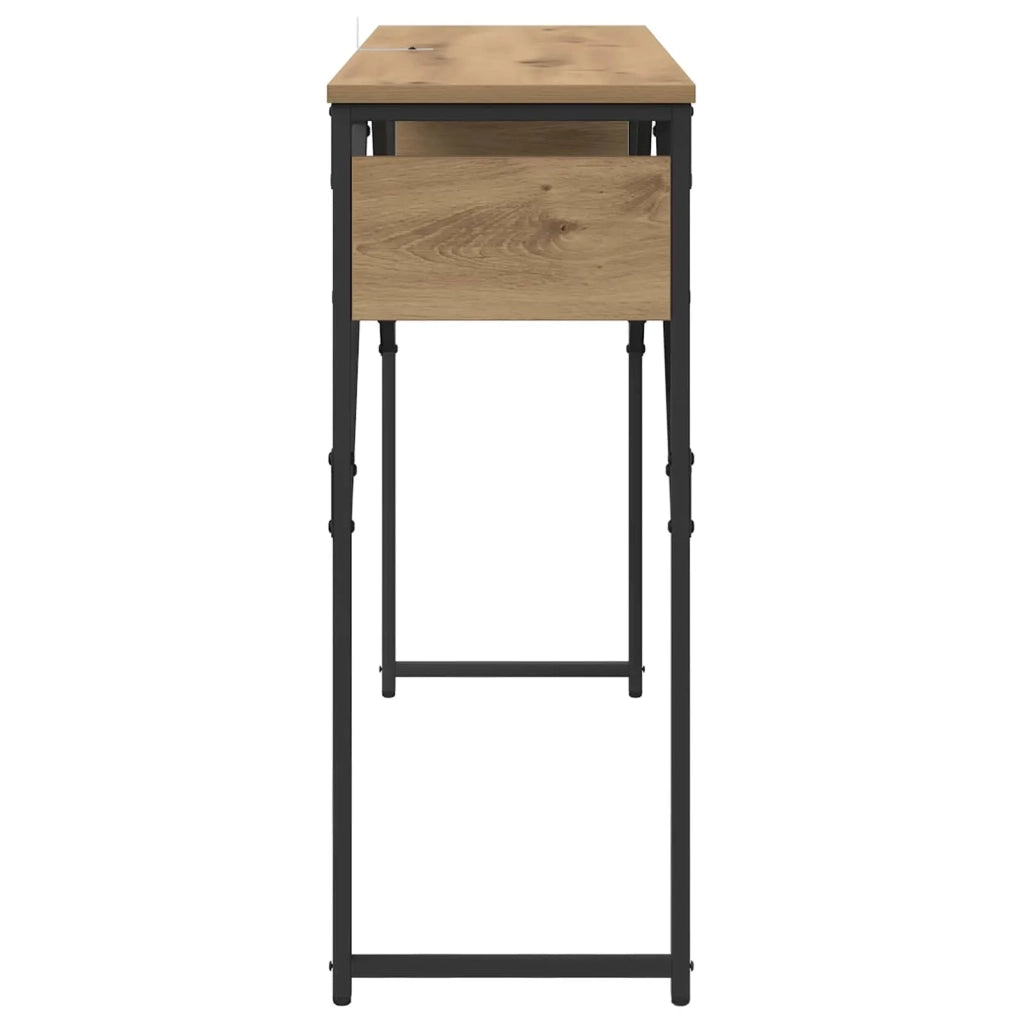 TavoloConsolle Rovere artigianale 105x30x75cm Legno multistrato