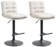 2er Set Barhocker Damar Samt schwarz