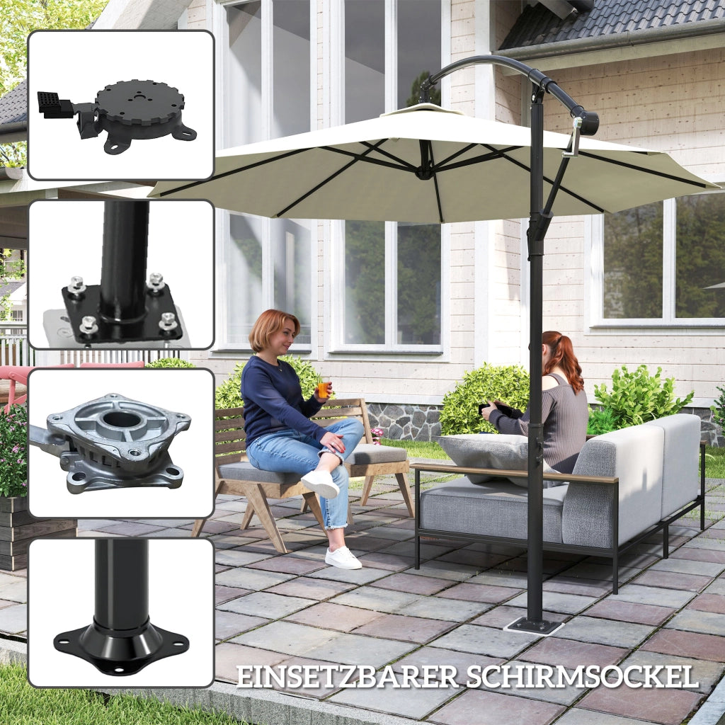 Base per ombrellone da giardino ¨C zephmum ¨C metallo antracite