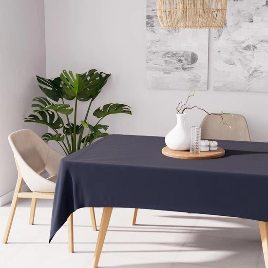 Tavolo quadrato in plastica con fondo reclinabile 160 x 270 cm, blu marino, polyester