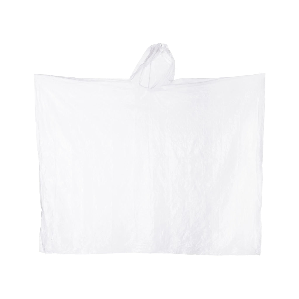 Lotto di 20 poncho antipioggia usa e getta leggeri trasparenti 95 x 120 cm in PE trasparente 13_0011578