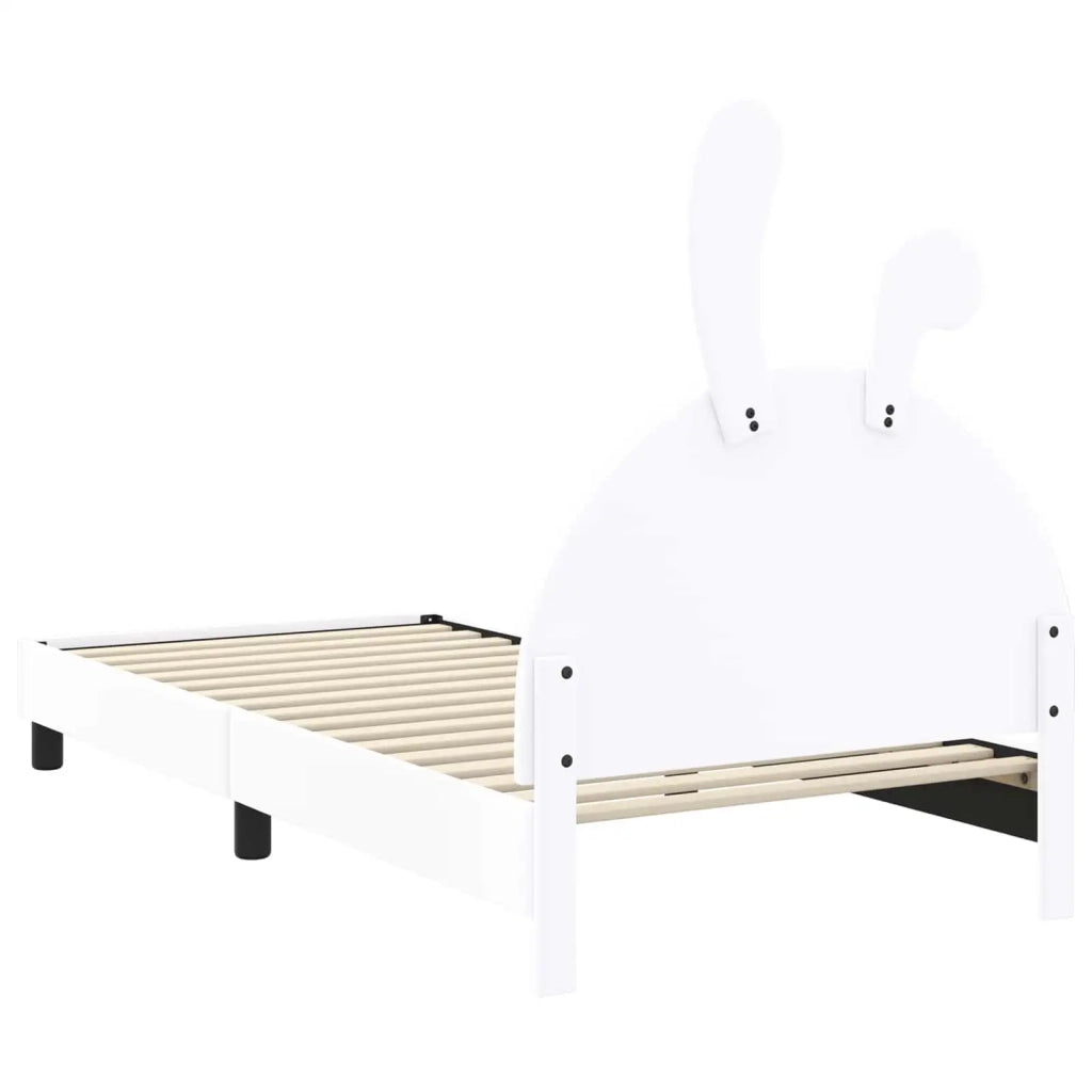 Struttura letto bambini con testata Bianco 90 x 190 cm PU 42011198