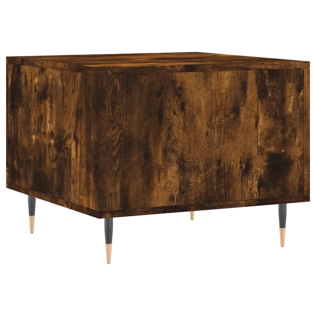 2 pz Tavolini salotto | Tavolino da caff¨¨ | Tavolino da Soggiorno Rovere Fumo 50x50x40cm Legno Multistrato