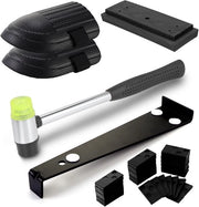 Kit di installazione in vinile con lamina - Kit di pavimentazione in legno con supporti di distanziamento, mazzetta e trapano a vite a filo