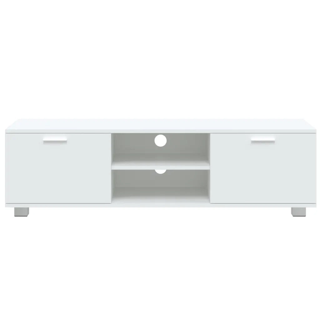 Mobile Porta TV Bianco 140x40,5x35 cm in Legno Multistrato cod mxl 14446