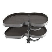 Carrello estraibile Harmony con chiusura soft, Modulo larghezza 300mm altezza 800mm, Acciaio e Legno, Grigio antracite