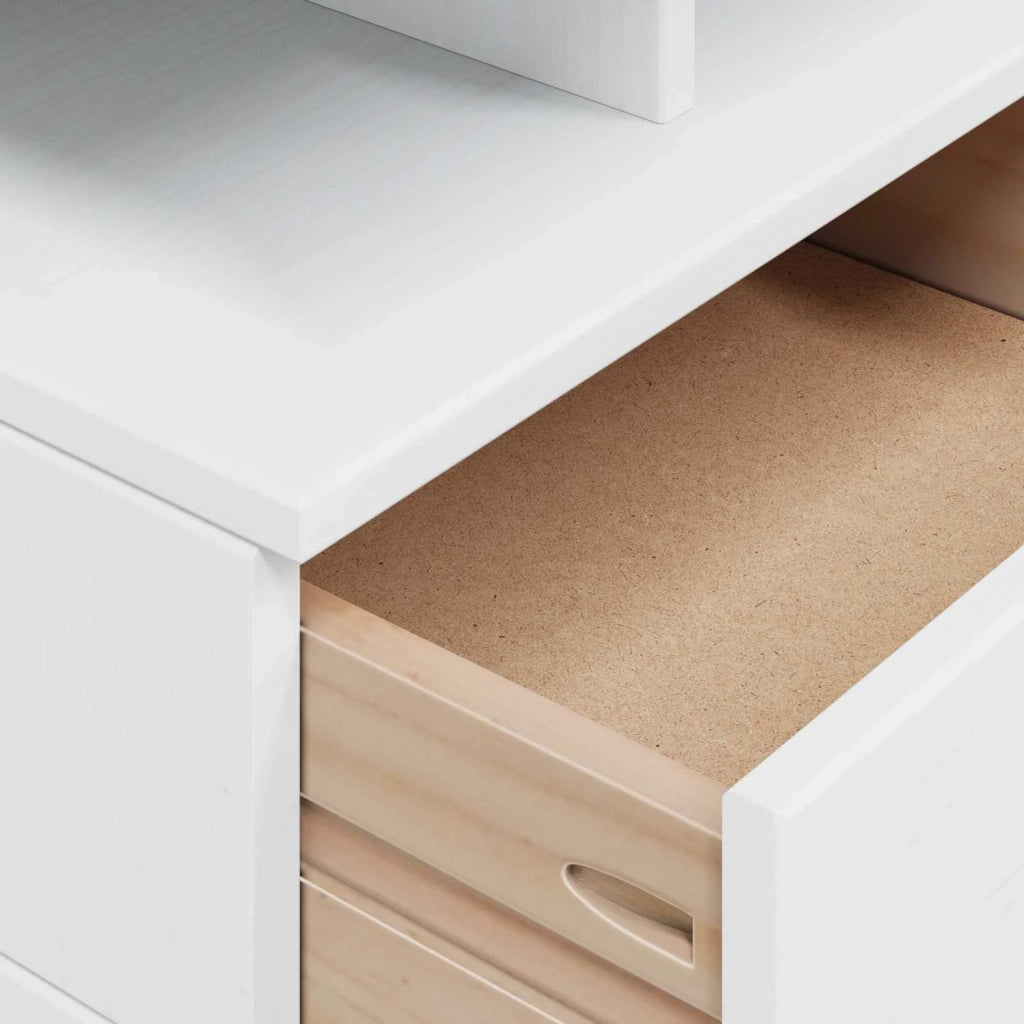 Armadio da Notte con cassetto HILL Bianco 40 x 31 x 27 cm 42025044
