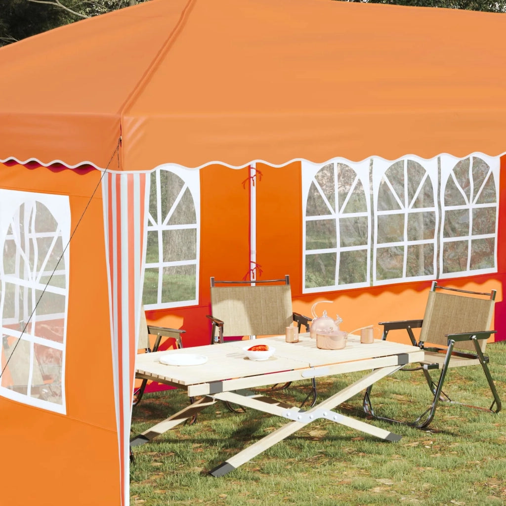 Tenda per feste a pop-up 575 x 289 x 245 cm Arancione 42019800