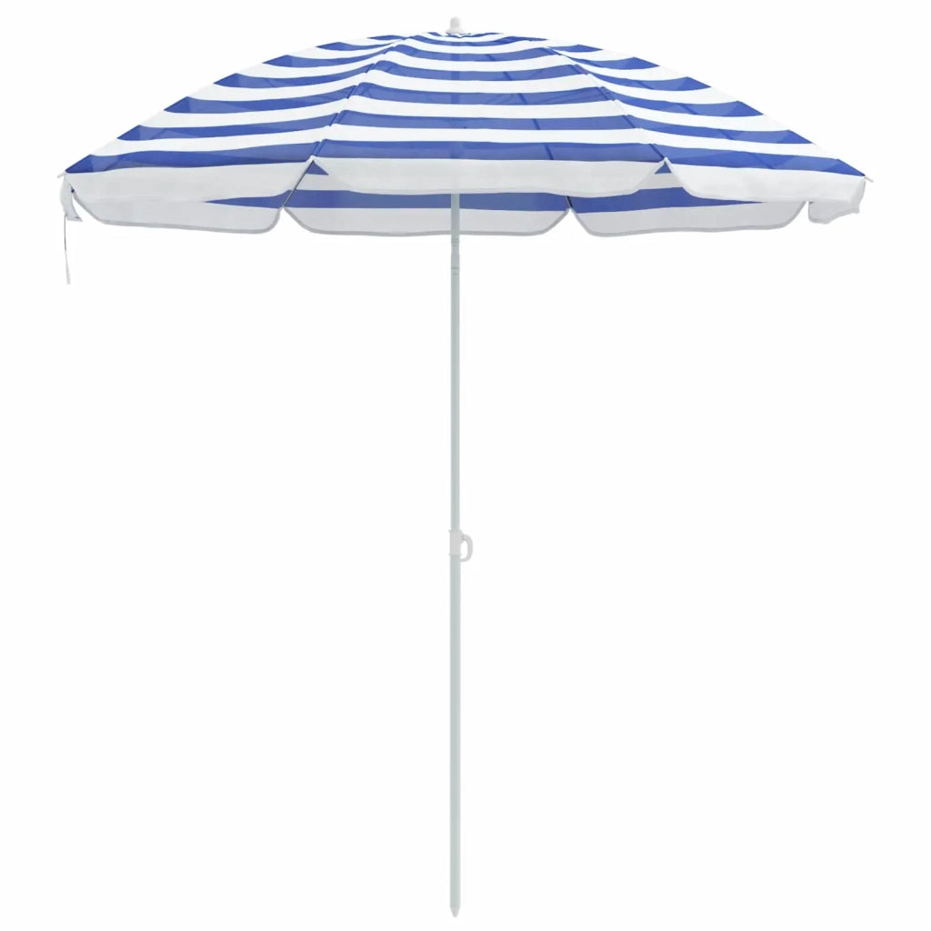 Ombrello da giardino-Ombrellone da spiaggia Poliestere 170T Blu e Bianco