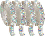 Decorazione per matrimonio e festa con strass-lint cristallo a 4 rotoli, autofixante, diamantato.