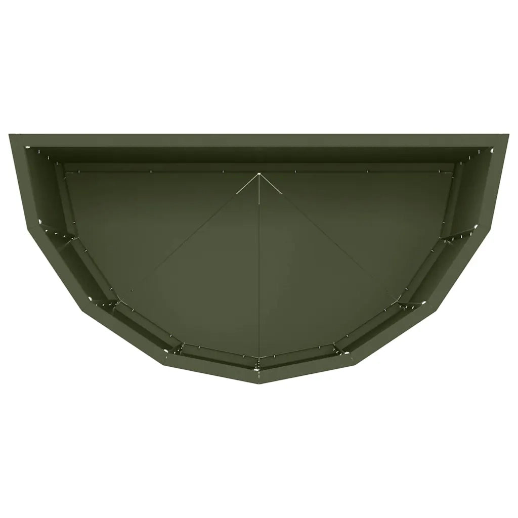 Fioriera Verde oliva 60 x 30 x 50 cm Acciaio