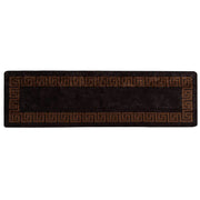 Runner in Moquette | Runner Tappeto MARSA Nero 80 x 350 cm Poliestere e PVC