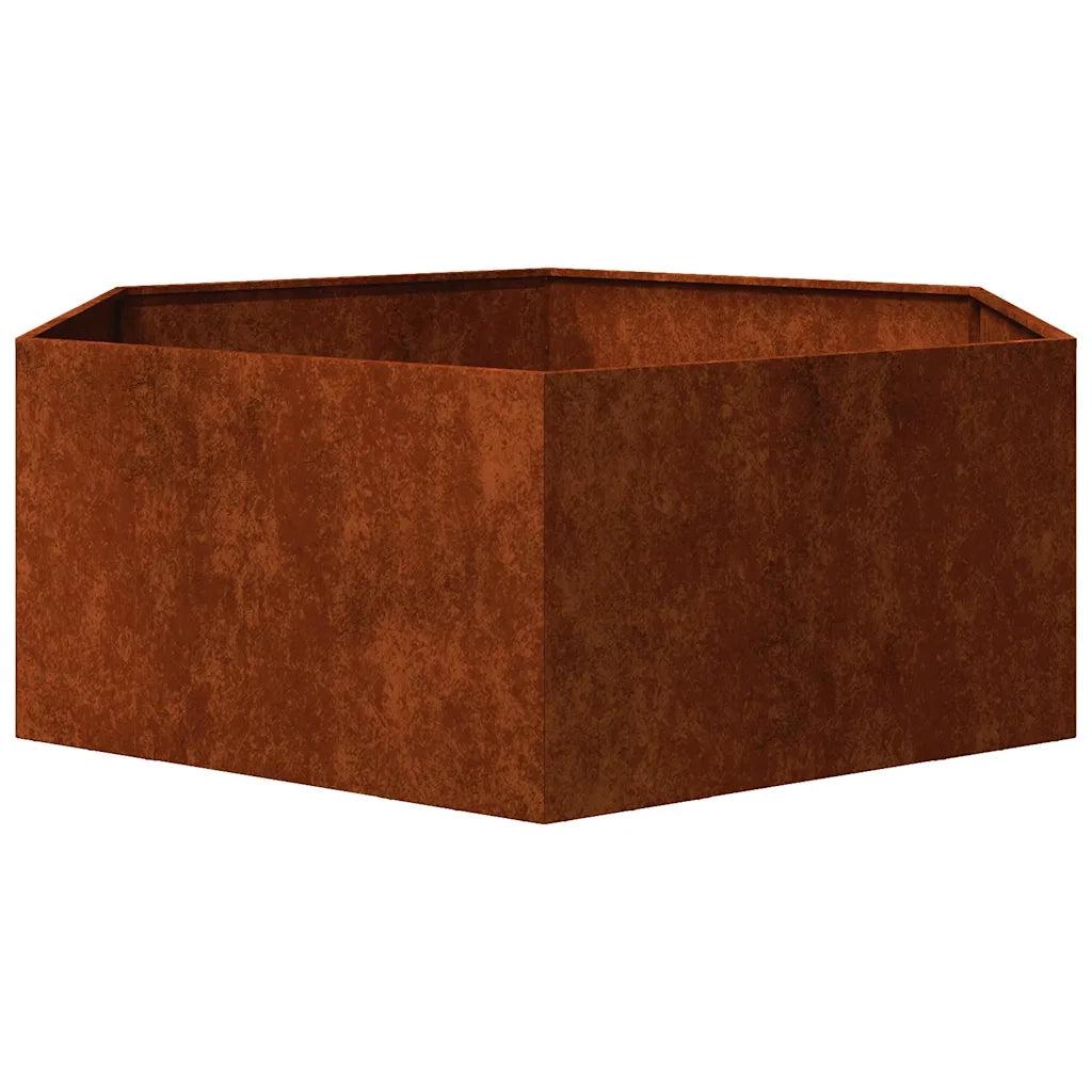 Fioriera Ruggine 138x120x45 cm Acciaio Corten 823677