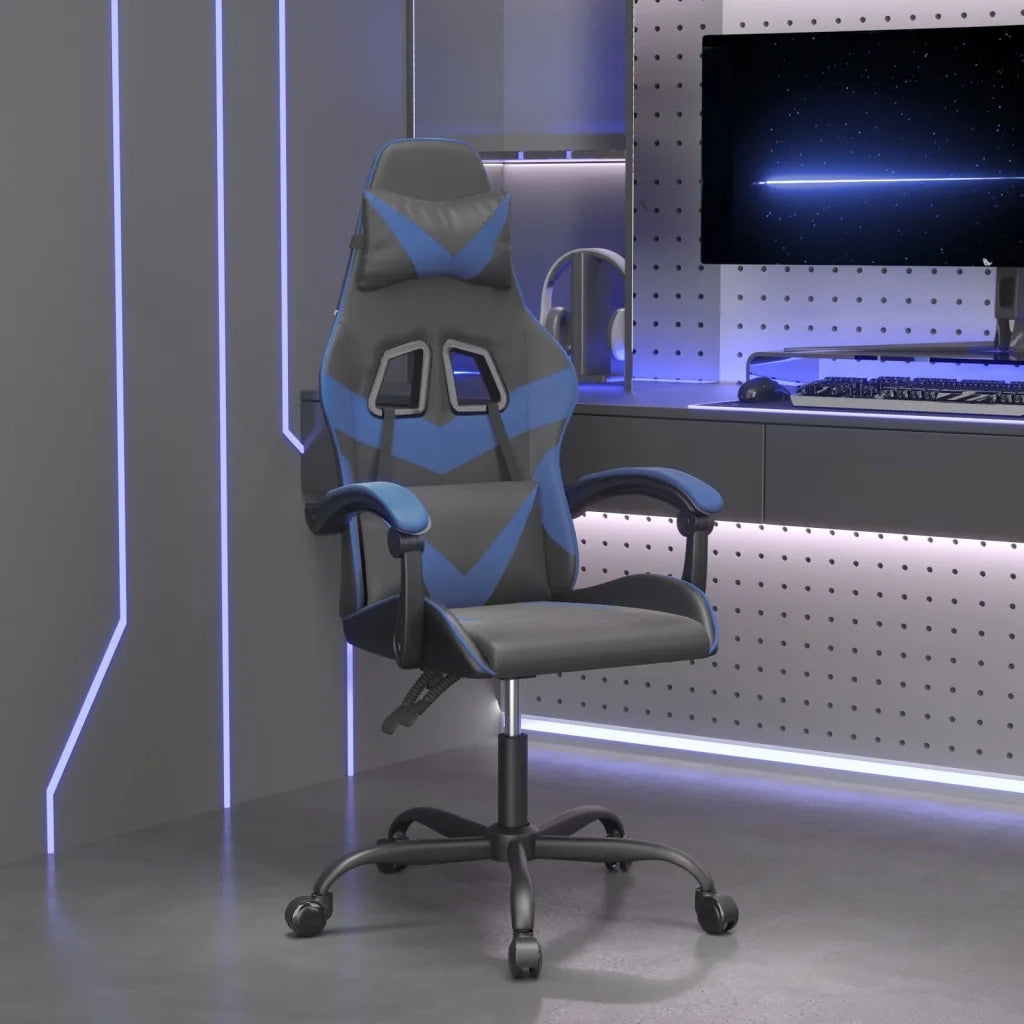 Sedia da Gaming | Sedia da e-sports Nera e Blu in Similpelle