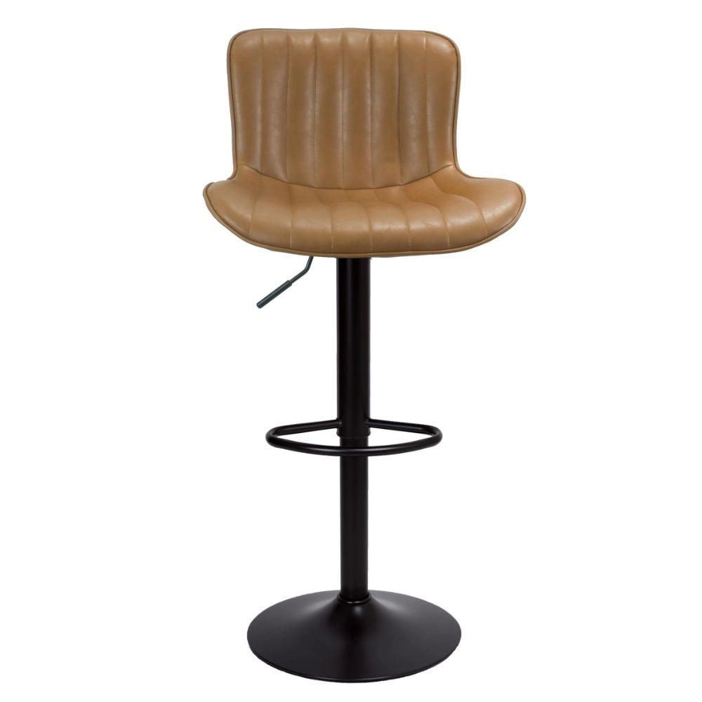 Sgabello regolabile Snas tortora con piede nero 45x55x90 cm