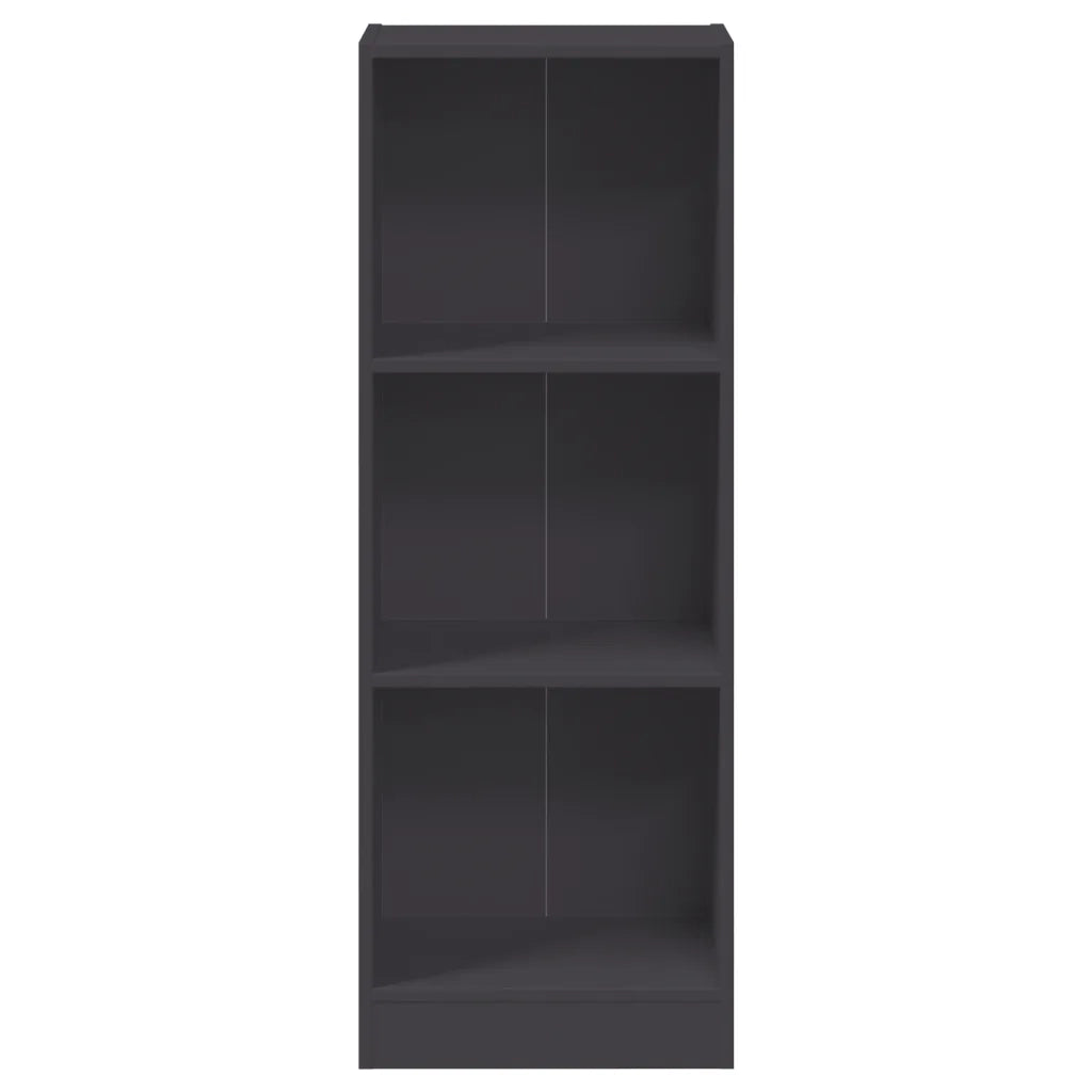 Libreria a 3 Ripiani Grigia 40x24x108 cm in Truciolato cod mxl 63924