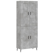 Buffet credenza cassettiera armadio mobile contenitore organizer cucina soggiorno salotto alto 69,5 x 34 x 180 cm legno ingegnerizzato grigio 02_0034596