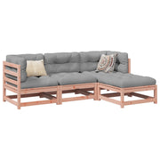 Set Divani da Giardino 4 pz in Legno Massello Abete Douglascod mxl 116911