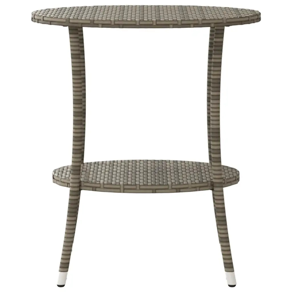 vidaXL Sedie da giardino reclinabili 2 pz con tavolo grigio in polyrattan