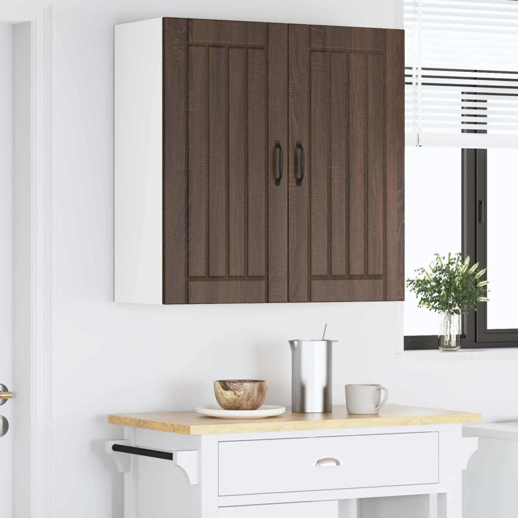 Armadietto a muro LUCCA Rovere Marrone 80 x 31 x 80 cm