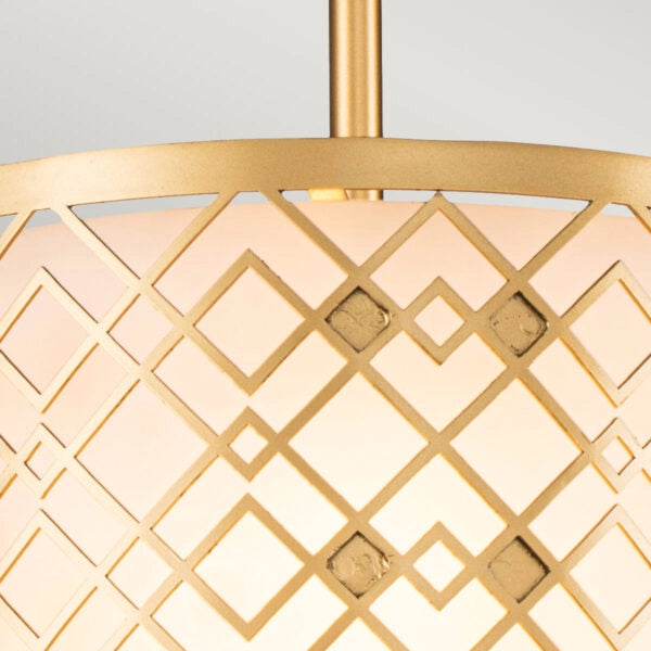 Lampada a sospensione Elstead Ziggy oro laccato 2xE14