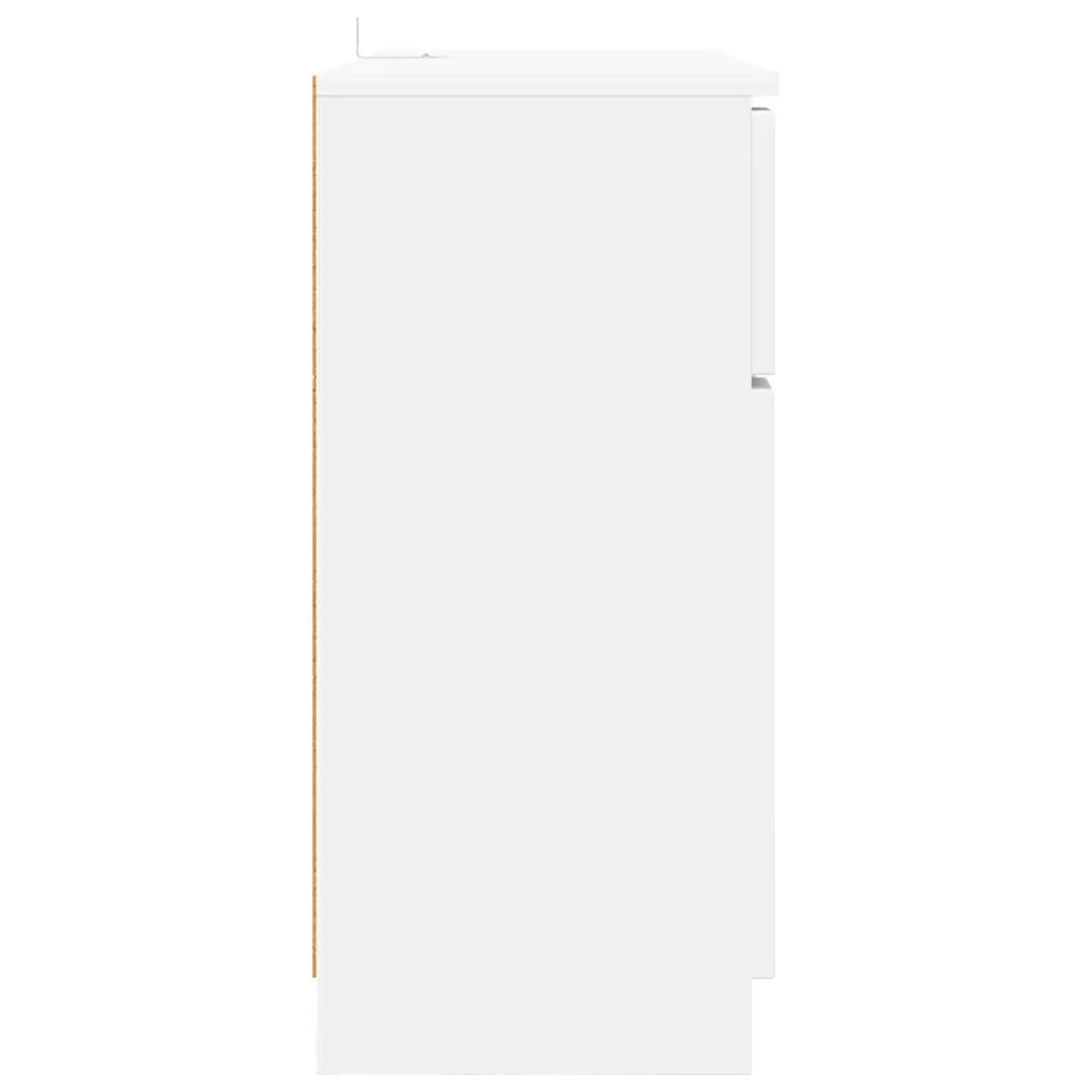 Credenza con cassetto Bianco 100 x 30 x 65,6 Legno multistrato 888787