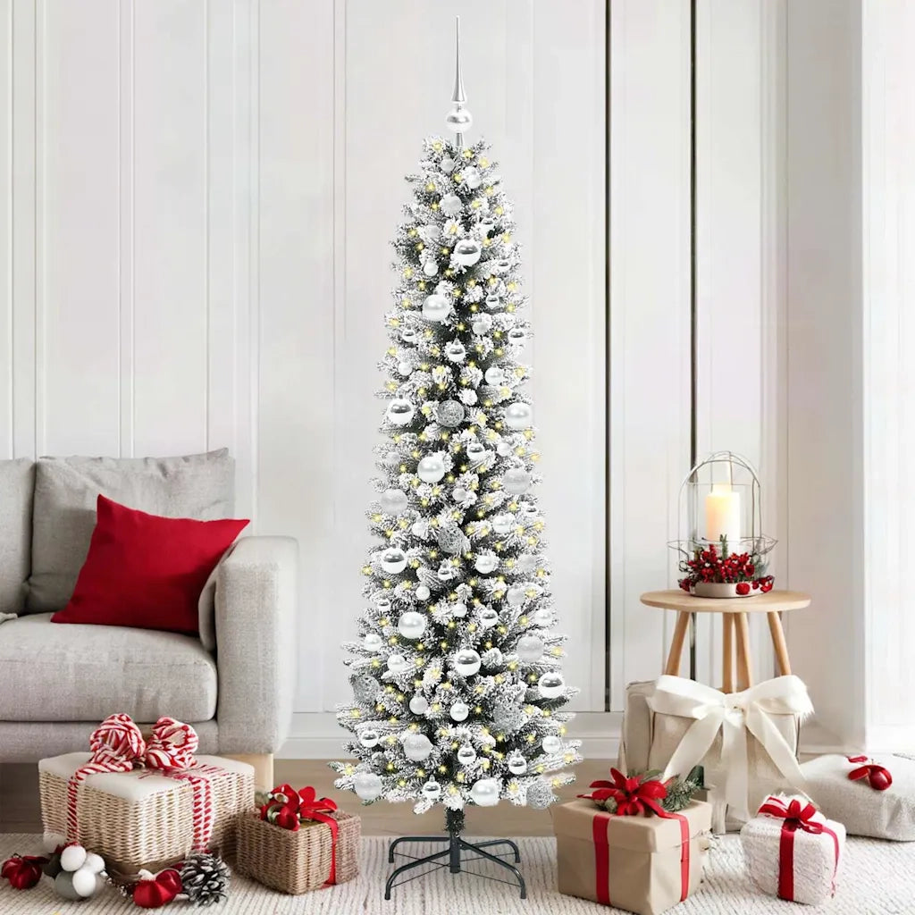 Albero di Natale artificiale con 300 LED Bianco 180 cm