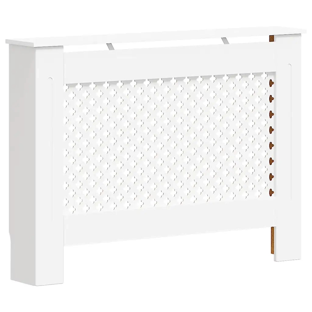 Copertura per Radiatore Bianca 112x19x81,5 cm in MDF 284323