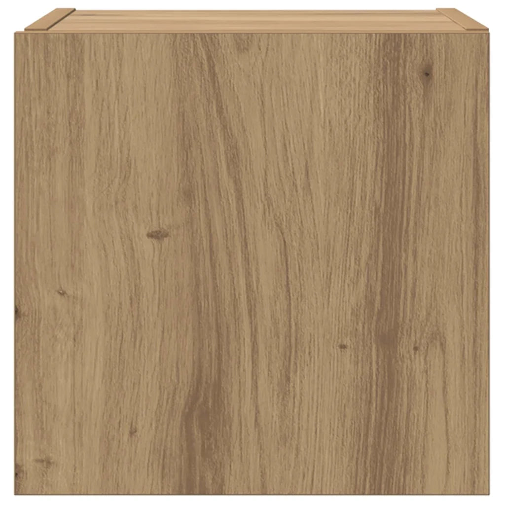 Mobile TV da Parete | Armadietto TV | Mobile Porta TV Rovere Artigianale 30,5 x 35 x 30 cm