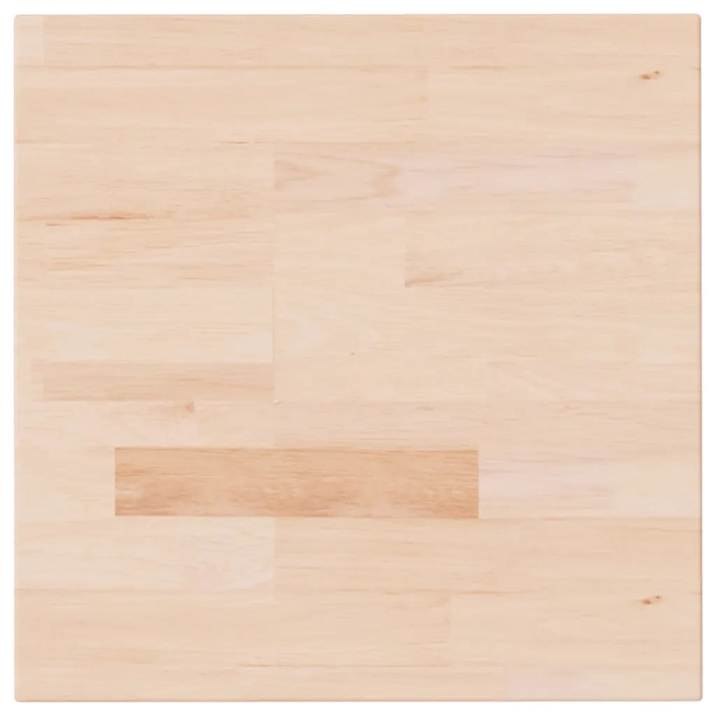 Piano Tavolo Quadrato 40x40x4 cm Massello Rovere Non Trattato 342942
