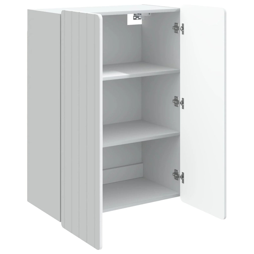 Mobiletto a muro Bianco 66 x 34,5 x 92 cm Legno ingegnerizzato 898225