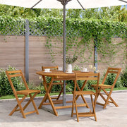 Tavolo da Giardino Pieghevole 110 cm in Massello d'Acacia 316844