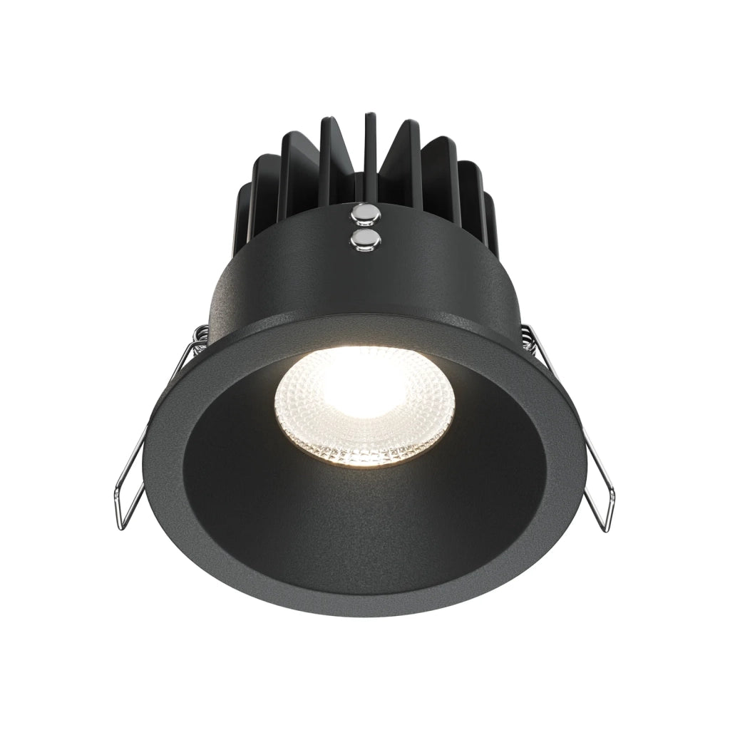 Maytoni Lampada Da Incasso Zoom 1 Luce GU10 Nero Alluminio